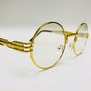 Round‎ Clear Lens Men Sunglasses Gold Frame Hip Hop Style Buffs Migos Classic